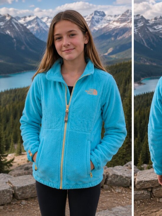 The North Face Other - The North Face Big Girls’ Blue Denali Fleece Sweater – Size M (10/12)
